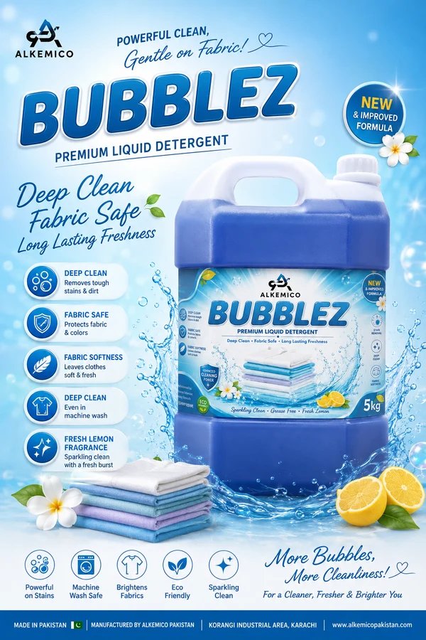 Bubblezz — Liquid Detergent bottle